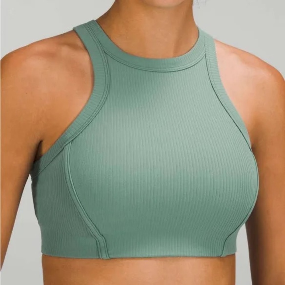 Lululemon Ribbed Nulu High-Neck Yoga Bra